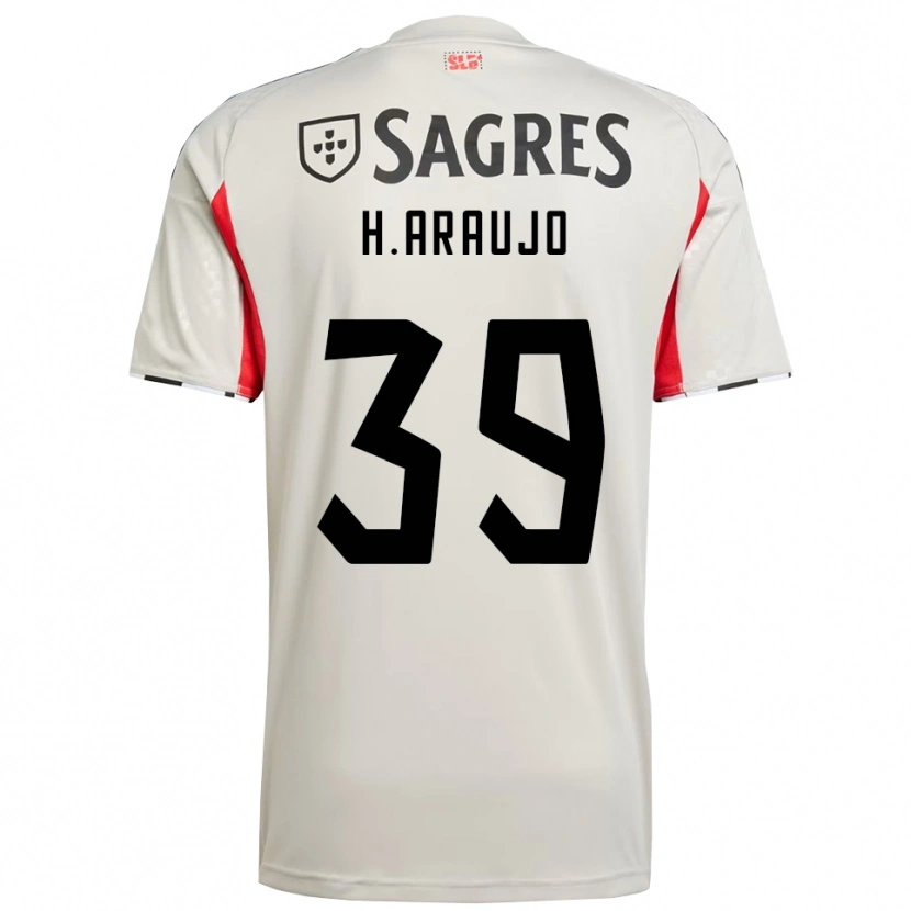 Danxen Mujer Camiseta Henrique Araújo #39 Blanco Roto Rojo 2ª Equipación 2025/26 La Camisa México