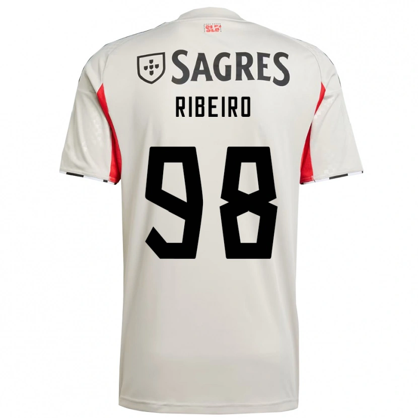 Danxen Mujer Camiseta Ricardo Ribeiro #98 Blanco Roto Rojo 2ª Equipación 2025/26 La Camisa México