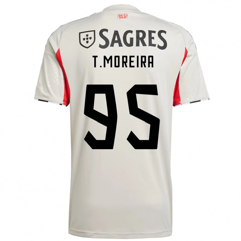 Danxen Mujer Camiseta Tomás Moreira #95 Blanco Roto Rojo 2ª Equipación 2025/26 La Camisa México