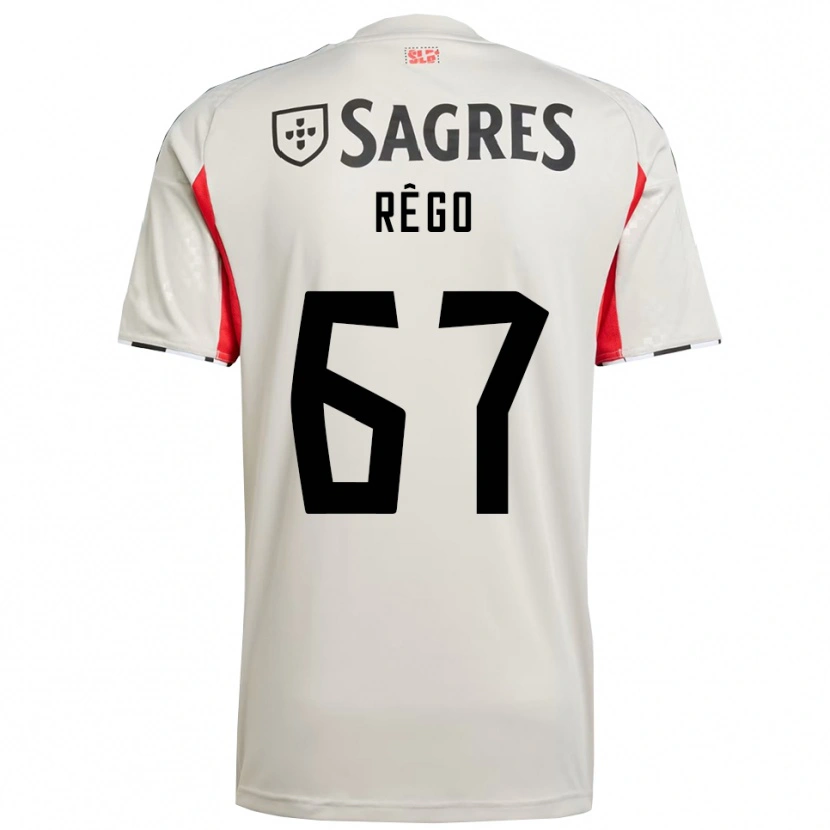 Danxen Mujer Camiseta Rodrigo Rêgo #67 Blanco Roto Rojo 2ª Equipación 2025/26 La Camisa México