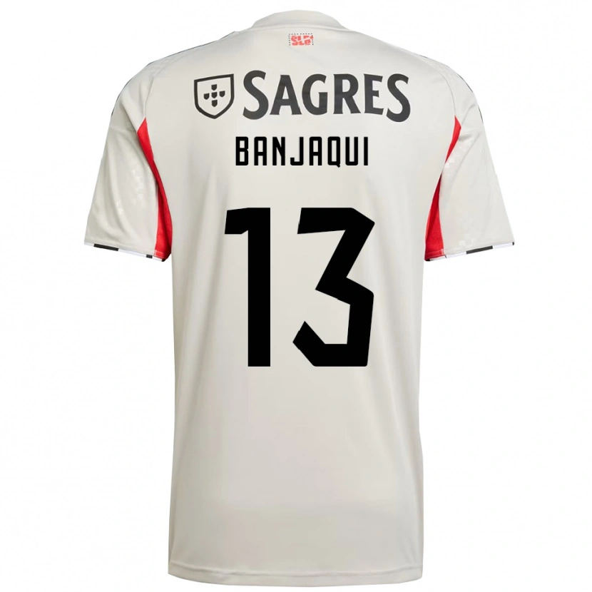 Danxen Mujer Camiseta Daniel Banjaqui #13 Blanco Roto Rojo 2ª Equipación 2025/26 La Camisa México