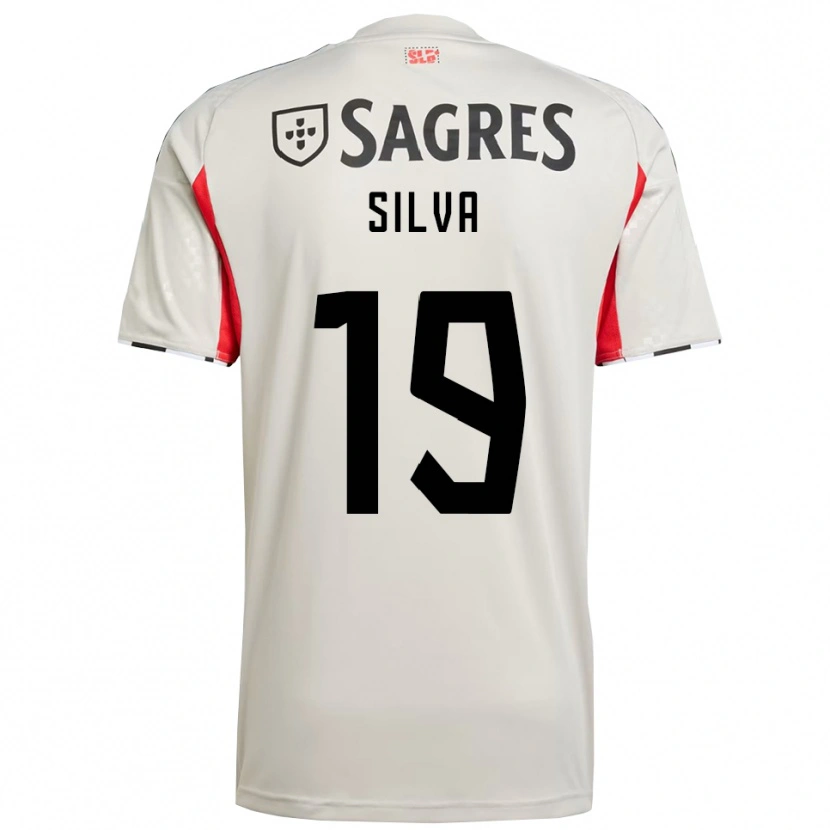Danxen Mujer Camiseta Francisco Silva #19 Blanco Roto Rojo 2ª Equipación 2025/26 La Camisa México
