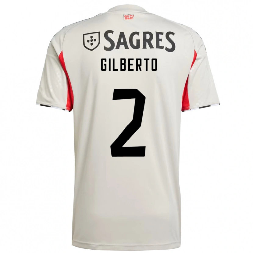 Danxen Mujer Camiseta Gilberto #2 Blanco Roto Rojo 2ª Equipación 2025/26 La Camisa México