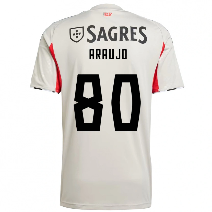 Danxen Mujer Camiseta Lais Araujo #80 Blanco Roto Rojo 2ª Equipación 2025/26 La Camisa México