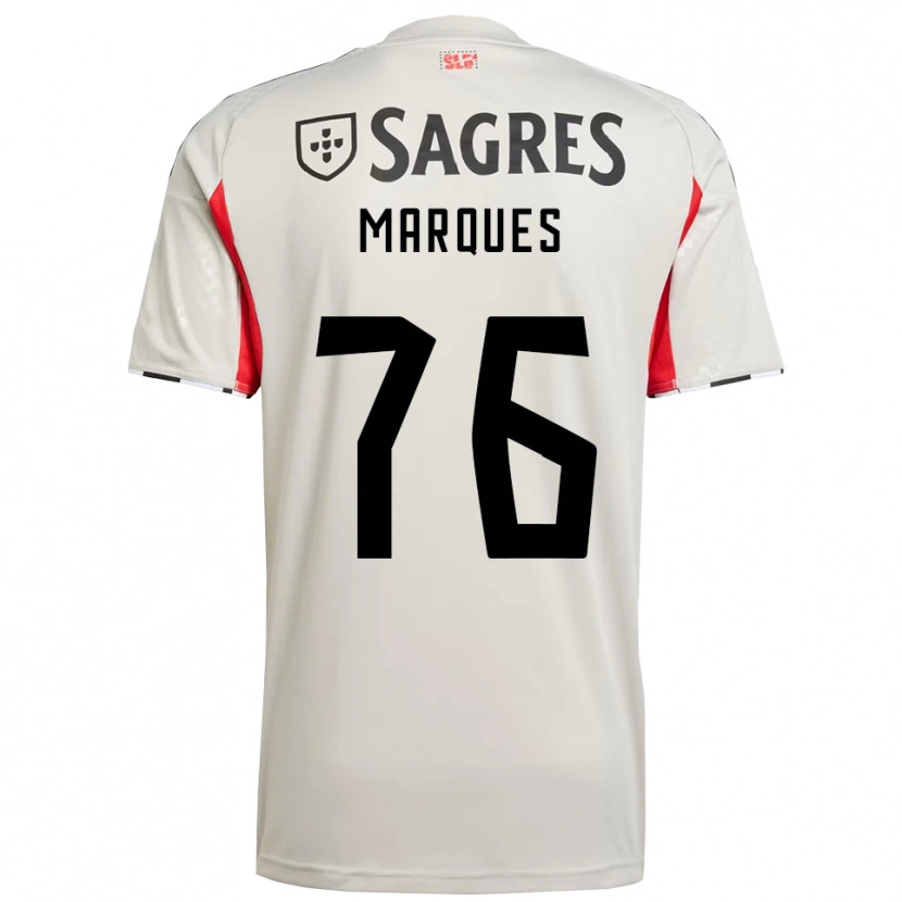 Danxen Mujer Camiseta Gustavo Marques #76 Blanco Roto Rojo 2ª Equipación 2025/26 La Camisa México