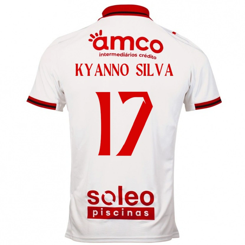 Danxen Mujer Camiseta Kyanno Silva #17 Blanco Rojo 2ª Equipación 2025/26 La Camisa México