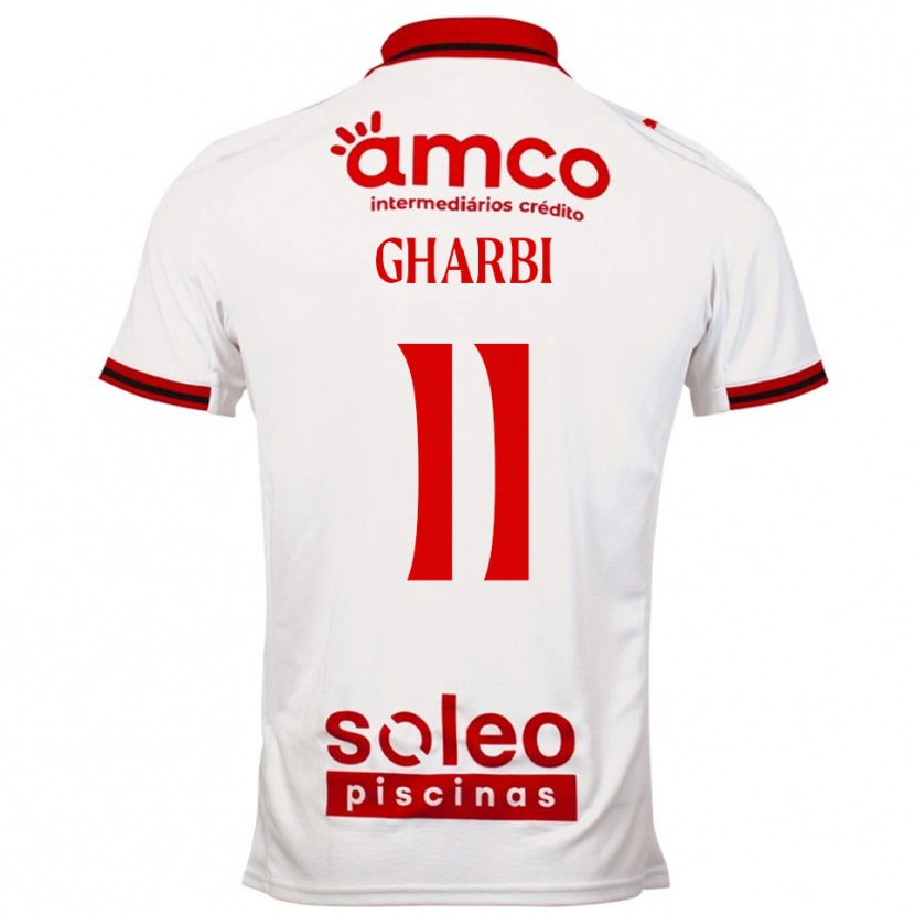 Danxen Mujer Camiseta Ismaël Gharbi #11 Blanco Rojo 2ª Equipación 2025/26 La Camisa México