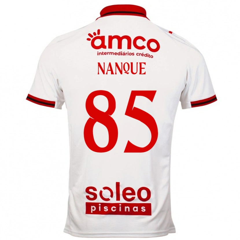 Danxen Mujer Camiseta Edgar Nanque #85 Blanco Rojo 2ª Equipación 2025/26 La Camisa México