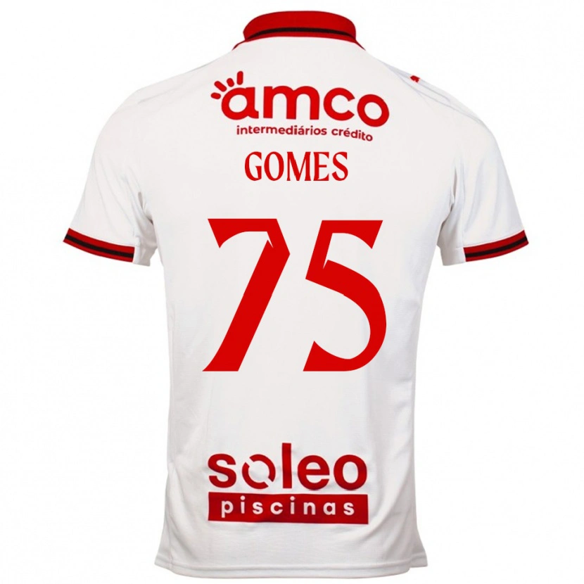 Danxen Mujer Camiseta Tomás Müller #75 Blanco Rojo 2ª Equipación 2025/26 La Camisa México