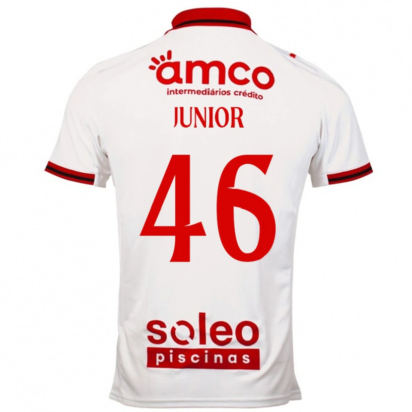 Danxen Mujer Camiseta Mário Junior #46 Blanco Rojo 2ª Equipación 2025/26 La Camisa México