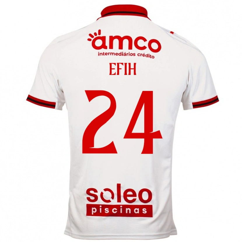 Danxen Mujer Camiseta Peace Efih #24 Blanco Rojo 2ª Equipación 2025/26 La Camisa México