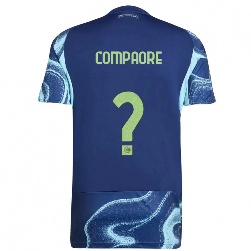 Danxen Mujer Camiseta Isaac Compaore #0 Marino Celeste 2ª Equipación 2025/26 La Camisa México