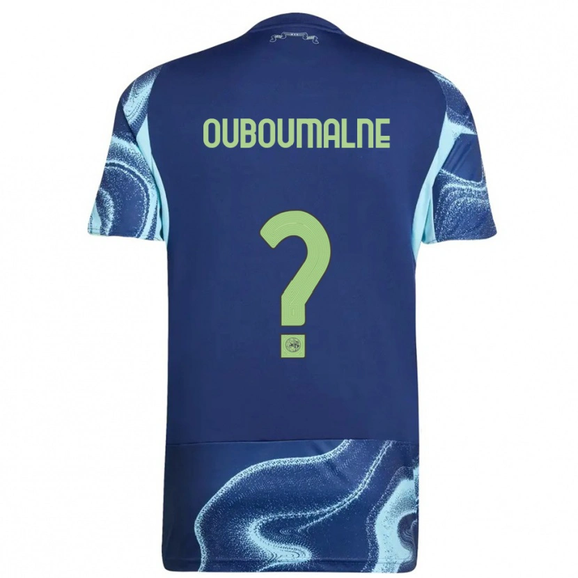 Danxen Mujer Camiseta Abdessalam Ouboumalne #0 Marino Celeste 2ª Equipación 2025/26 La Camisa México