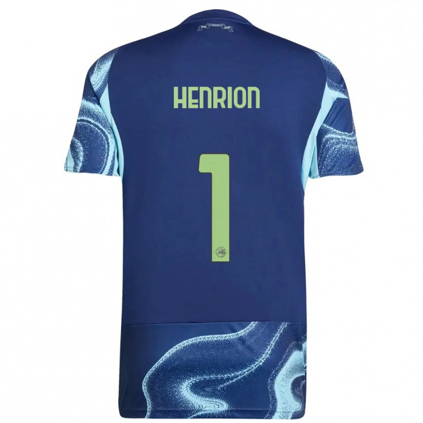 Danxen Mujer Camiseta Martin Henrion #1 Marino Celeste 2ª Equipación 2025/26 La Camisa México