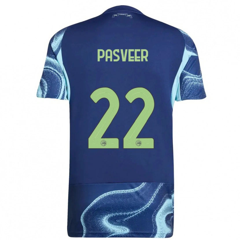 Danxen Mujer Camiseta Remko Pasveer #22 Marino Celeste 2ª Equipación 2025/26 La Camisa México