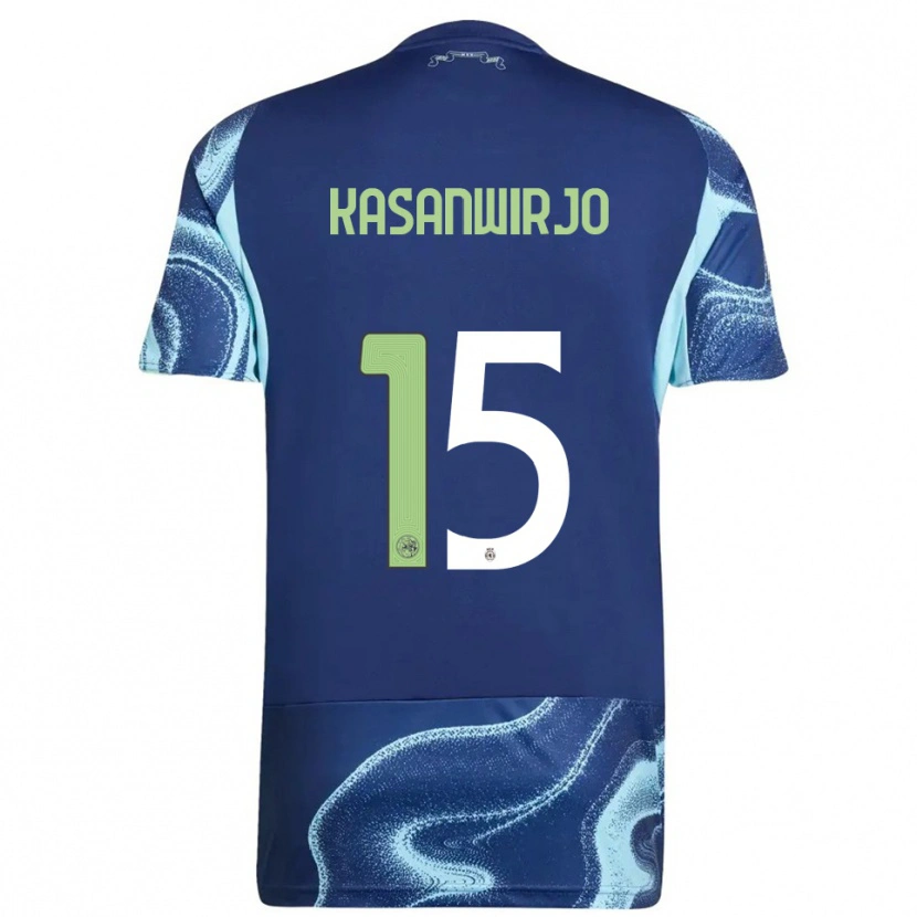 Danxen Mujer Camiseta Kennynho Kasanwirjo #15 Marino Celeste 2ª Equipación 2025/26 La Camisa México