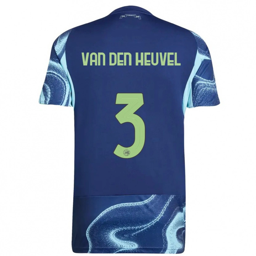 Danxen Mujer Camiseta Nino Van Den Heuvel #3 Marino Celeste 2ª Equipación 2025/26 La Camisa México