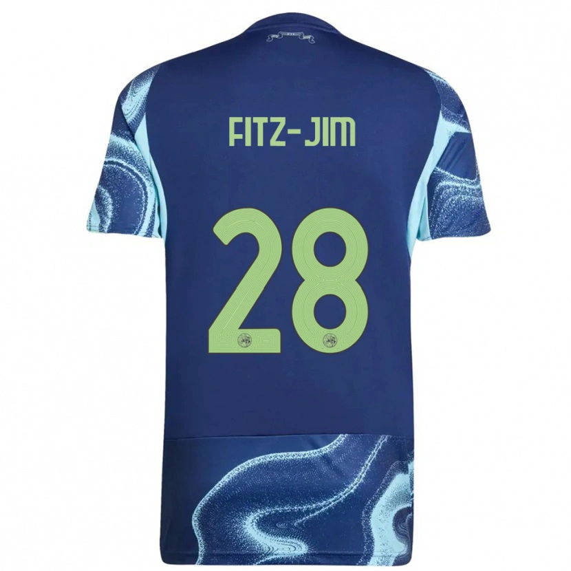 Danxen Mujer Camiseta Kian Fitz-Jim #28 Marino Celeste 2ª Equipación 2025/26 La Camisa México