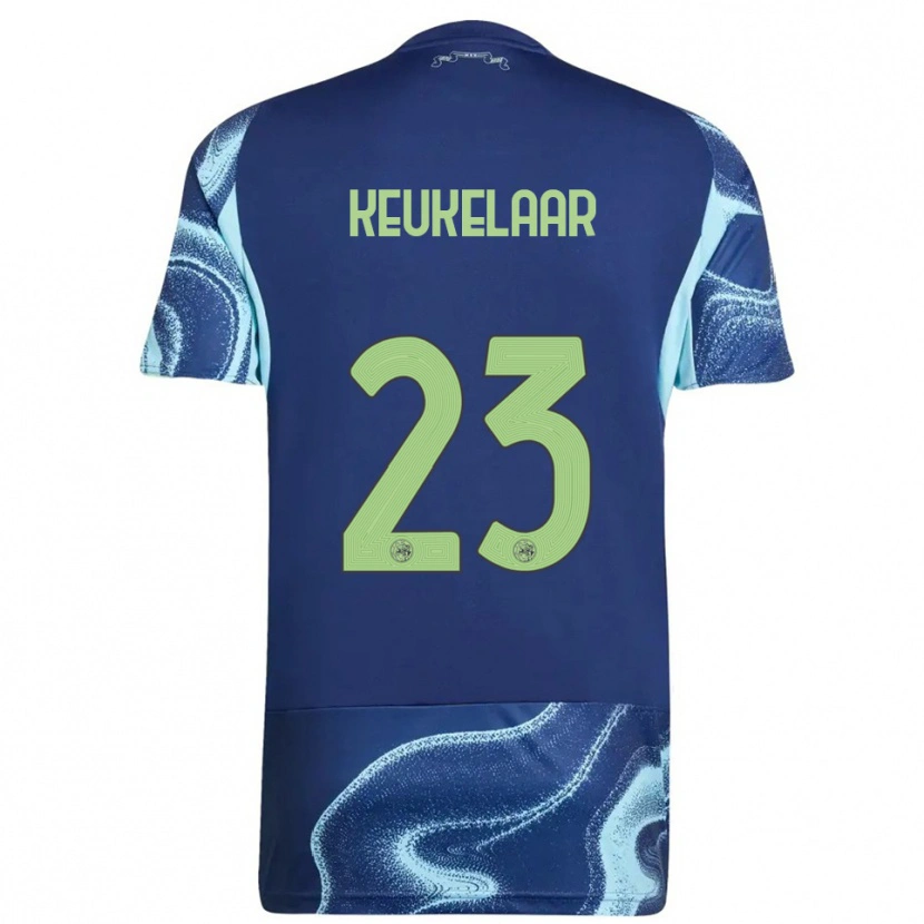 Danxen Mujer Camiseta Lotte Keukelaar #23 Marino Celeste 2ª Equipación 2025/26 La Camisa México