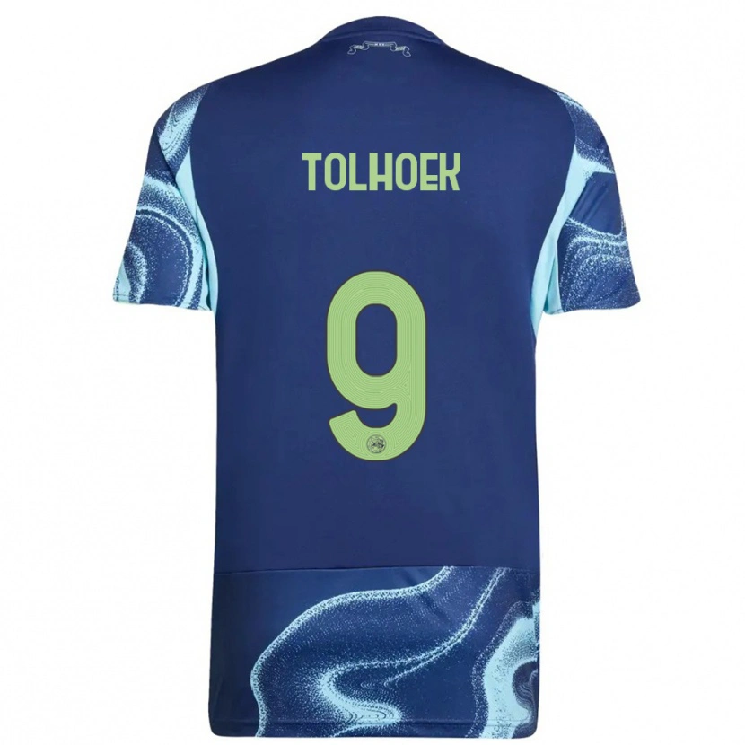 Danxen Mujer Camiseta Danique Tolhoek #9 Marino Celeste 2ª Equipación 2025/26 La Camisa México