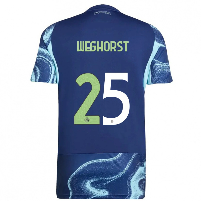 Danxen Mujer Camiseta Wout Weghorst #25 Marino Celeste 2ª Equipación 2025/26 La Camisa México