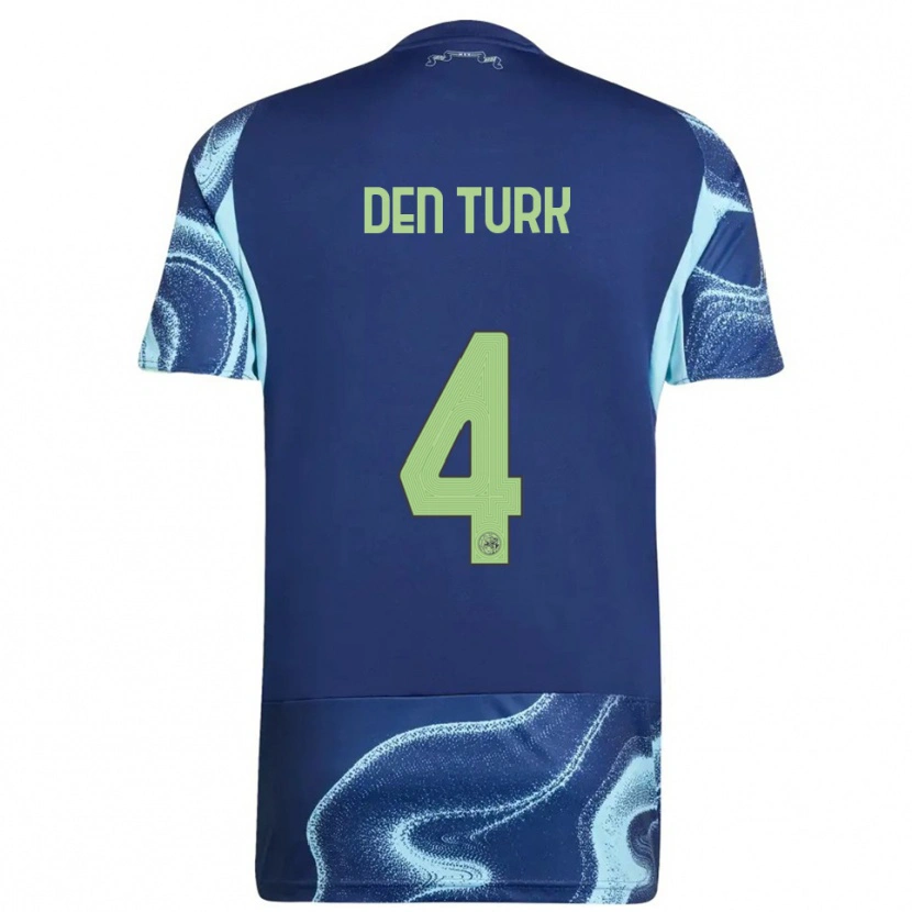 Danxen Mujer Camiseta Deau Den Turk #4 Marino Celeste 2ª Equipación 2025/26 La Camisa México