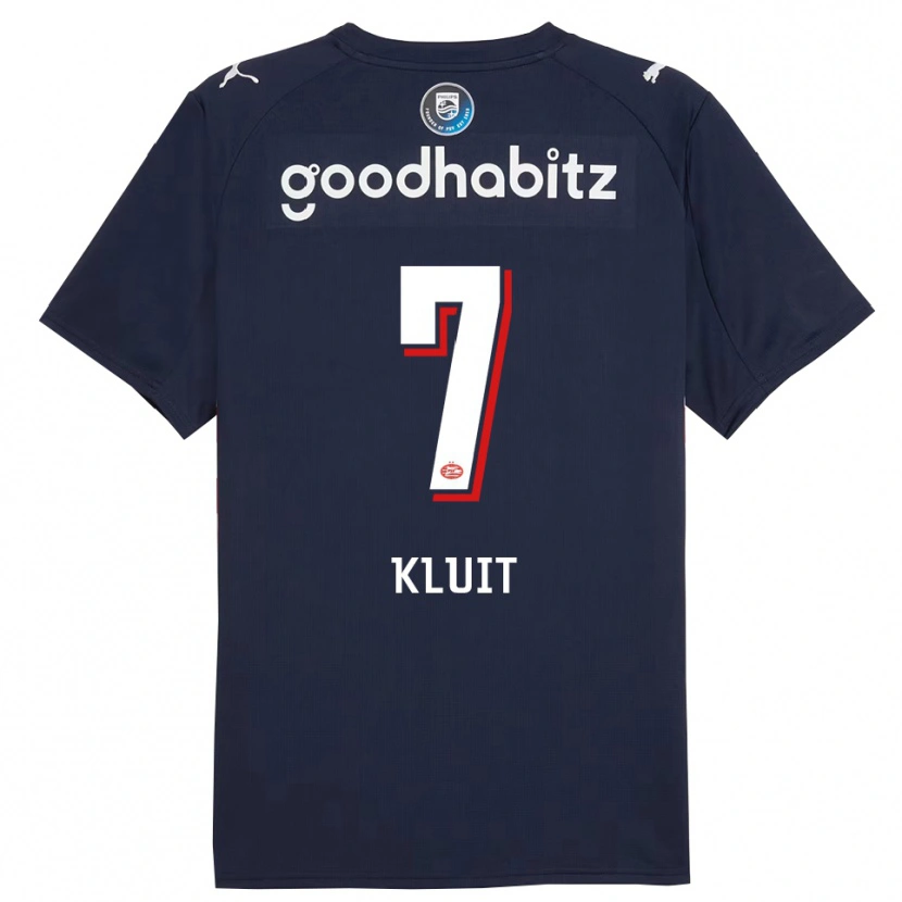 Danxen Mujer Camiseta Fabio Kluit #7 Marino Blanco 2ª Equipación 2025/26 La Camisa México