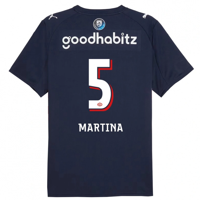 Danxen Mujer Camiseta Jorvimar Martina #5 Marino Blanco 2ª Equipación 2025/26 La Camisa México