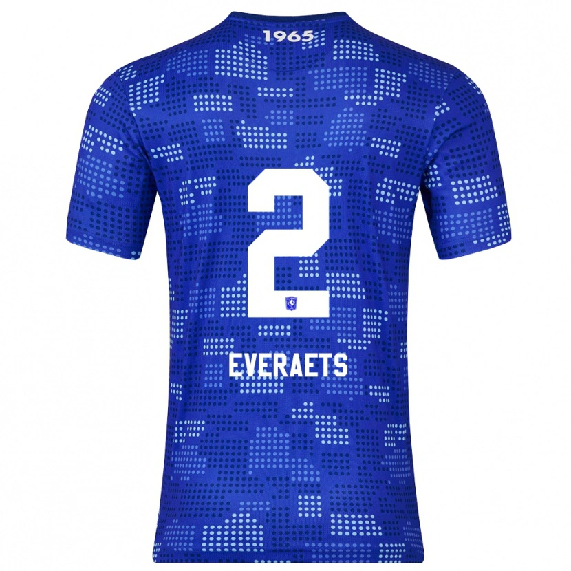 Danxen Mujer Camiseta Kim Everaets #2 Azul Celeste 2ª Equipación 2025/26 La Camisa México
