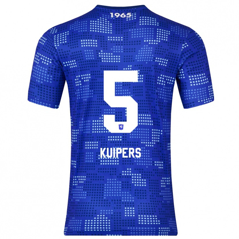Danxen Mujer Camiseta Bas Kuipers #5 Azul Celeste 2ª Equipación 2025/26 La Camisa México