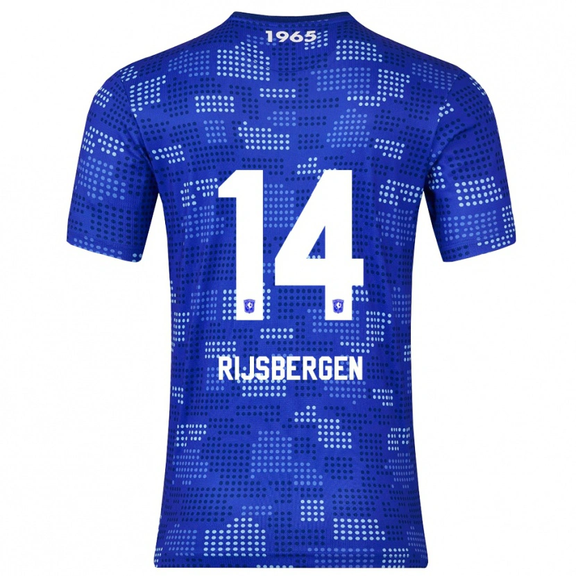 Danxen Mujer Camiseta Liz Rijsbergen #14 Azul Celeste 2ª Equipación 2025/26 La Camisa México