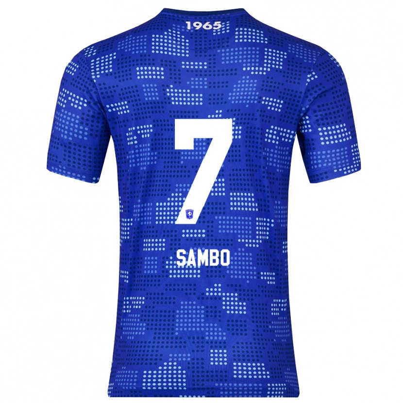 Danxen Mujer Camiseta Giandro Sambo #7 Azul Celeste 2ª Equipación 2025/26 La Camisa México