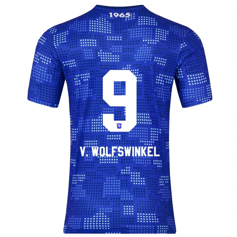 Danxen Mujer Camiseta Ricky Van Wolfswinkel #9 Azul Celeste 2ª Equipación 2025/26 La Camisa México