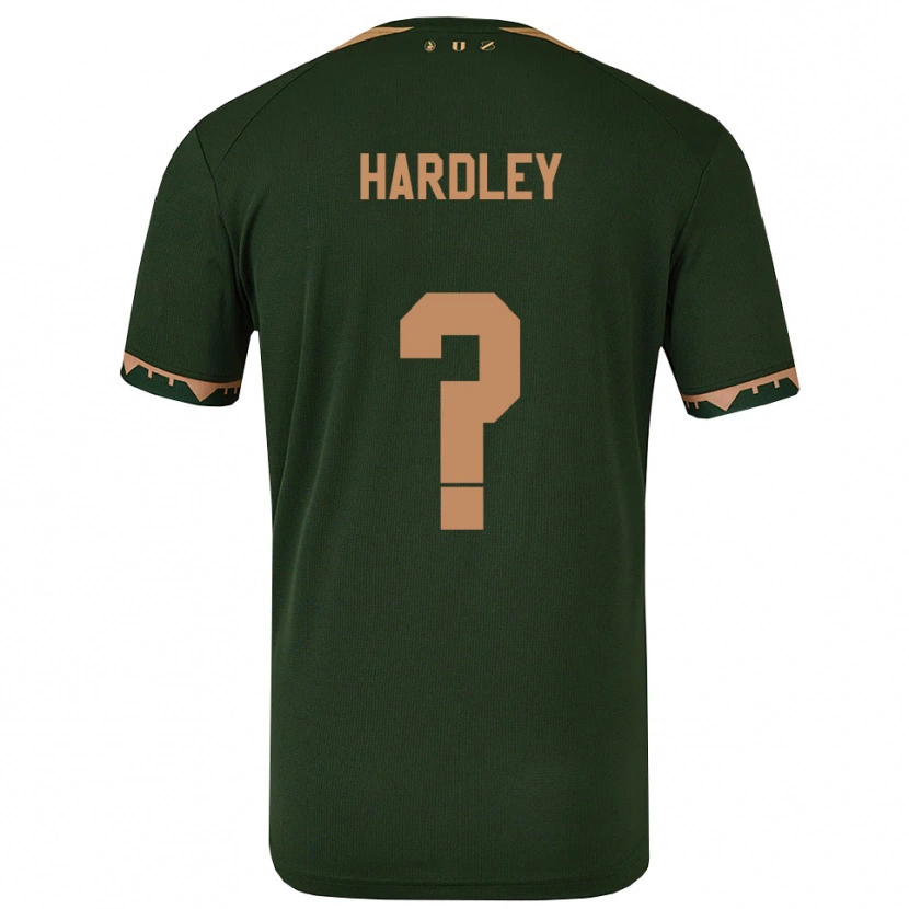 Danxen Mujer Camiseta Björn Hardley #0 Verde Oro 2ª Equipación 2025/26 La Camisa México