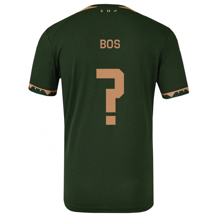 Danxen Mujer Camiseta Torben Bos #0 Verde Oro 2ª Equipación 2025/26 La Camisa México