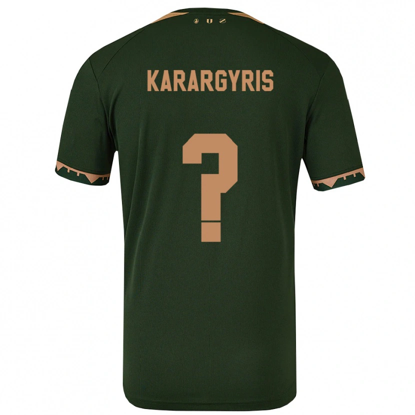 Danxen Mujer Camiseta Zois Karargyris #0 Verde Oro 2ª Equipación 2025/26 La Camisa México