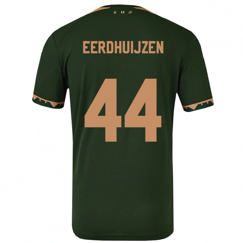 Danxen Mujer Camiseta Mike Eerdhuijzen #44 Verde Oro 2ª Equipación 2025/26 La Camisa México