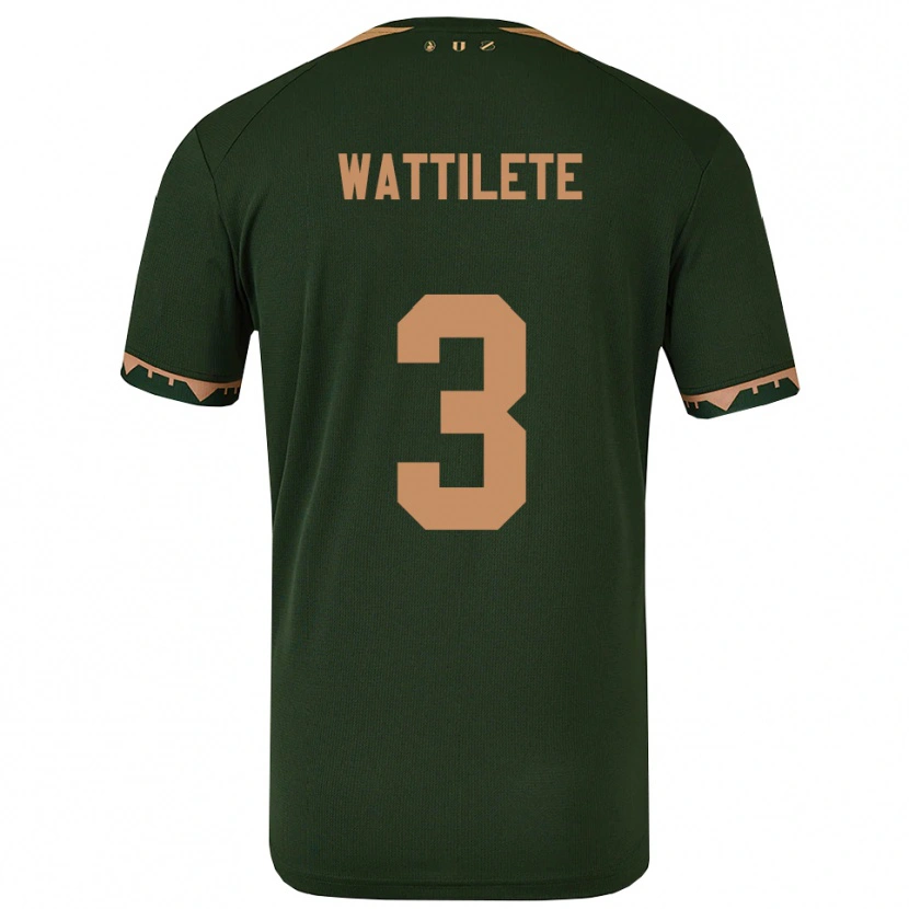 Danxen Mujer Camiseta Julia Wattilete #3 Verde Oro 2ª Equipación 2025/26 La Camisa México