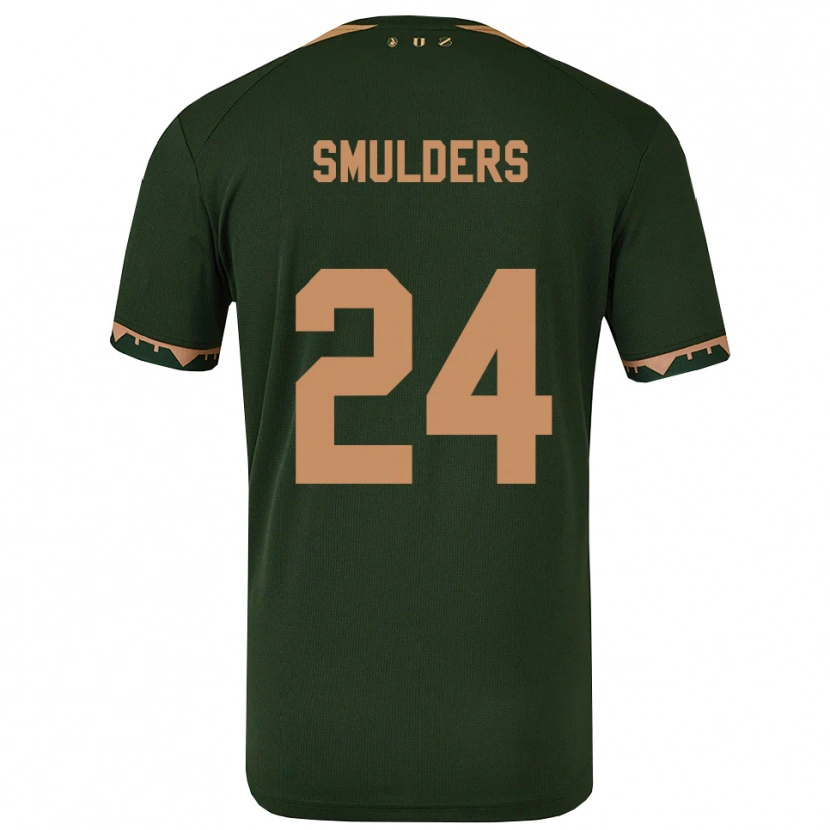 Danxen Mujer Camiseta Anniek Smulders #24 Verde Oro 2ª Equipación 2025/26 La Camisa México