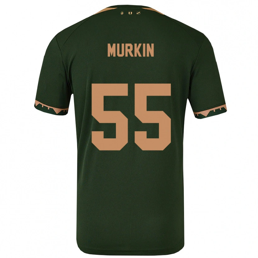 Danxen Mujer Camiseta Derry Murkin #55 Verde Oro 2ª Equipación 2025/26 La Camisa México