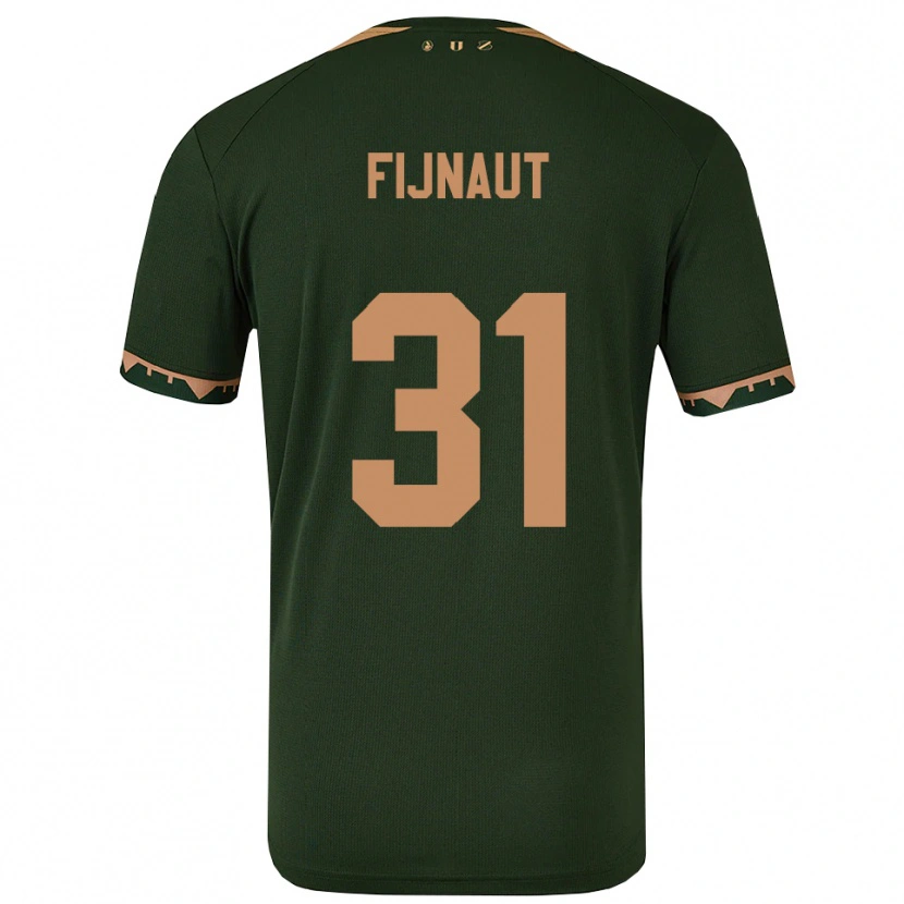 Danxen Mujer Camiseta Lucas Fijnaut #31 Verde Oro 2ª Equipación 2025/26 La Camisa México