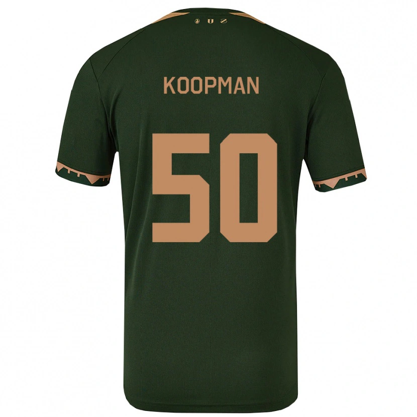 Danxen Mujer Camiseta Kyra Koopman #50 Verde Oro 2ª Equipación 2025/26 La Camisa México