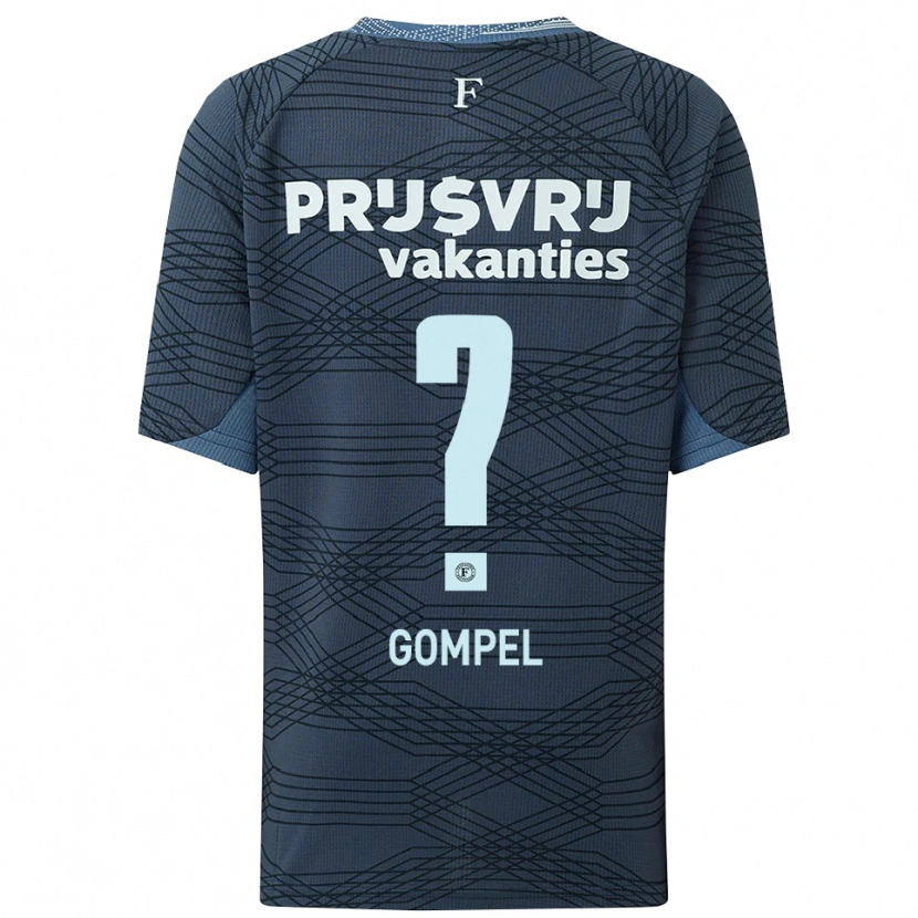 Danxen Mujer Camiseta Moreno Gompel #0 Negro Gris 2ª Equipación 2025/26 La Camisa México