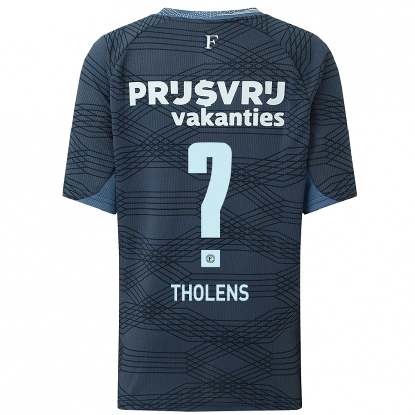 Danxen Mujer Camiseta Justin Tholens #0 Negro Gris 2ª Equipación 2025/26 La Camisa México