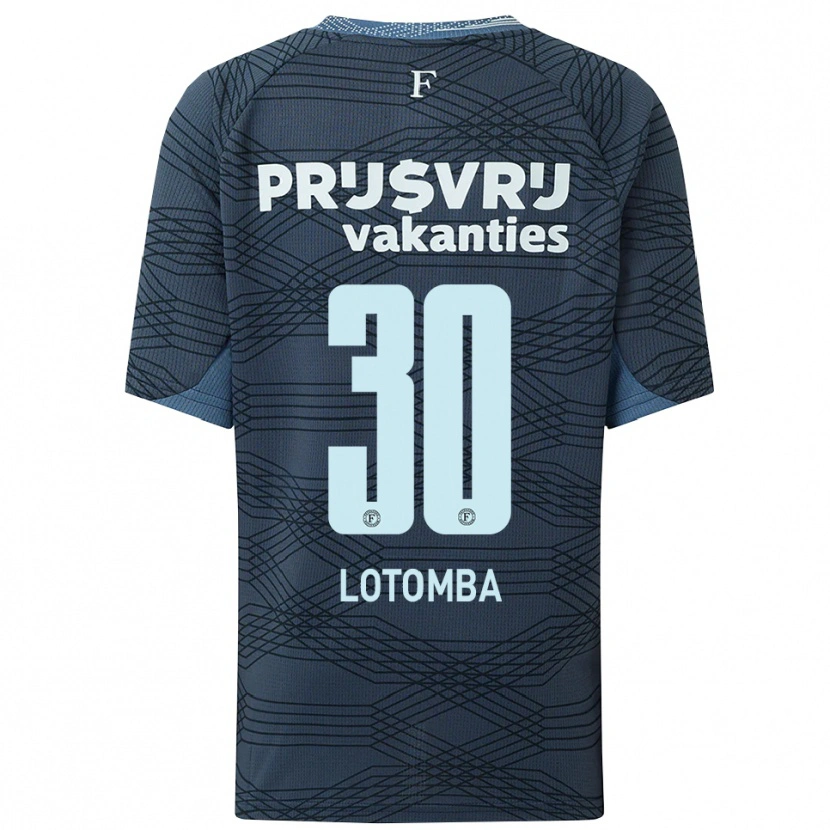 Danxen Mujer Camiseta Jordan Lotomba #30 Negro Gris 2ª Equipación 2025/26 La Camisa México