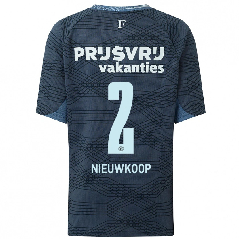 Danxen Mujer Camiseta Bart Nieuwkoop #2 Negro Gris 2ª Equipación 2025/26 La Camisa México