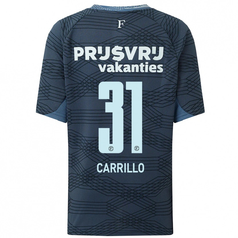 Danxen Mujer Camiseta Stéphano Carrillo #31 Negro Gris 2ª Equipación 2025/26 La Camisa México