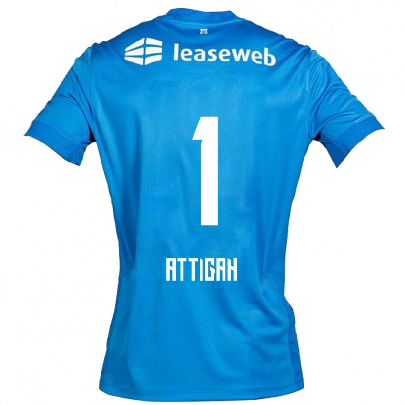 Danxen Mujer Camiseta Quenten Attigah #1 Azul Blanco 2ª Equipación 2025/26 La Camisa México