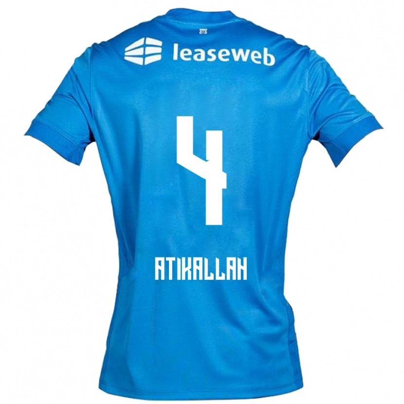 Danxen Mujer Camiseta Rayan Atikallah #4 Azul Blanco 2ª Equipación 2025/26 La Camisa México