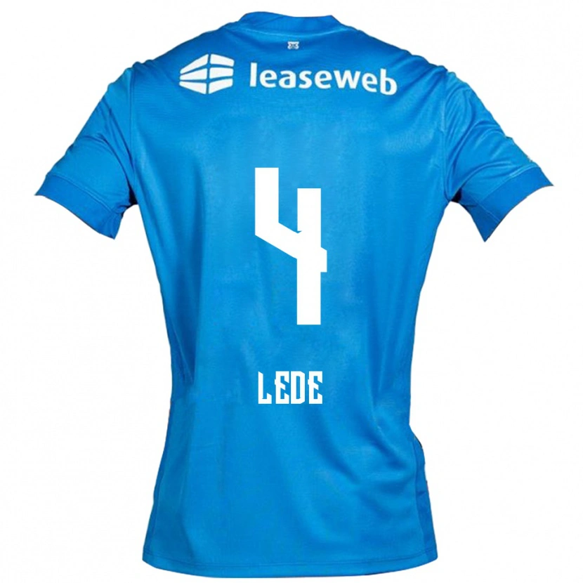 Danxen Mujer Camiseta Quincy Lede #4 Azul Blanco 2ª Equipación 2025/26 La Camisa México